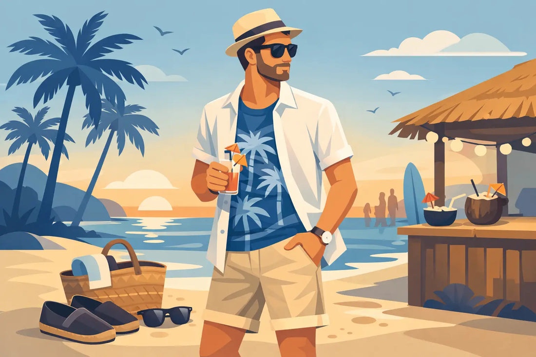 Outfit für Strandparty Männer richtig stylen