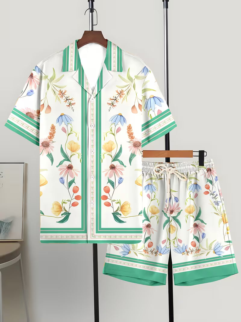 LEICHT, ATMUNGSAKTIV & STYLISCH – DEIN SOMMER-SET GRÜN FLORAL– MUST-HAVE