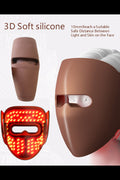 TEOFIT 3D 360° SICHERE SILIKON LED-GESICHTSMASKE FÜR GESICHTSBEHANDLUNG – AKNEBEHANDLUNG & -ENTFERNUNG, HAUTPFLEGE MIT ROTLICHTTHERAPIE
