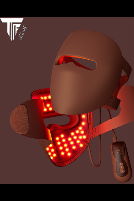 TEOFIT 3D 360° SICHERE SILIKON LED-GESICHTSMASKE FÜR GESICHTSBEHANDLUNG – AKNEBEHANDLUNG & -ENTFERNUNG, HAUTPFLEGE MIT ROTLICHTTHERAPIE
