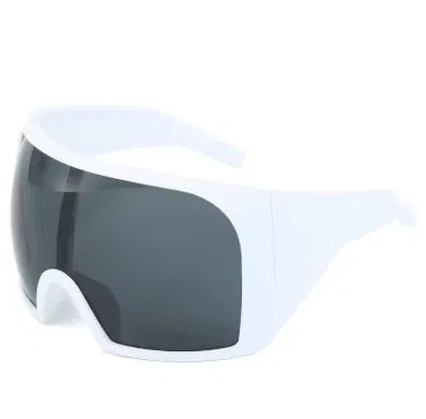 SPORTSONNENBRILLE – CYCLING & SKI BRILLE – UV SCHUTZ SPORT BRILLE – WEISS