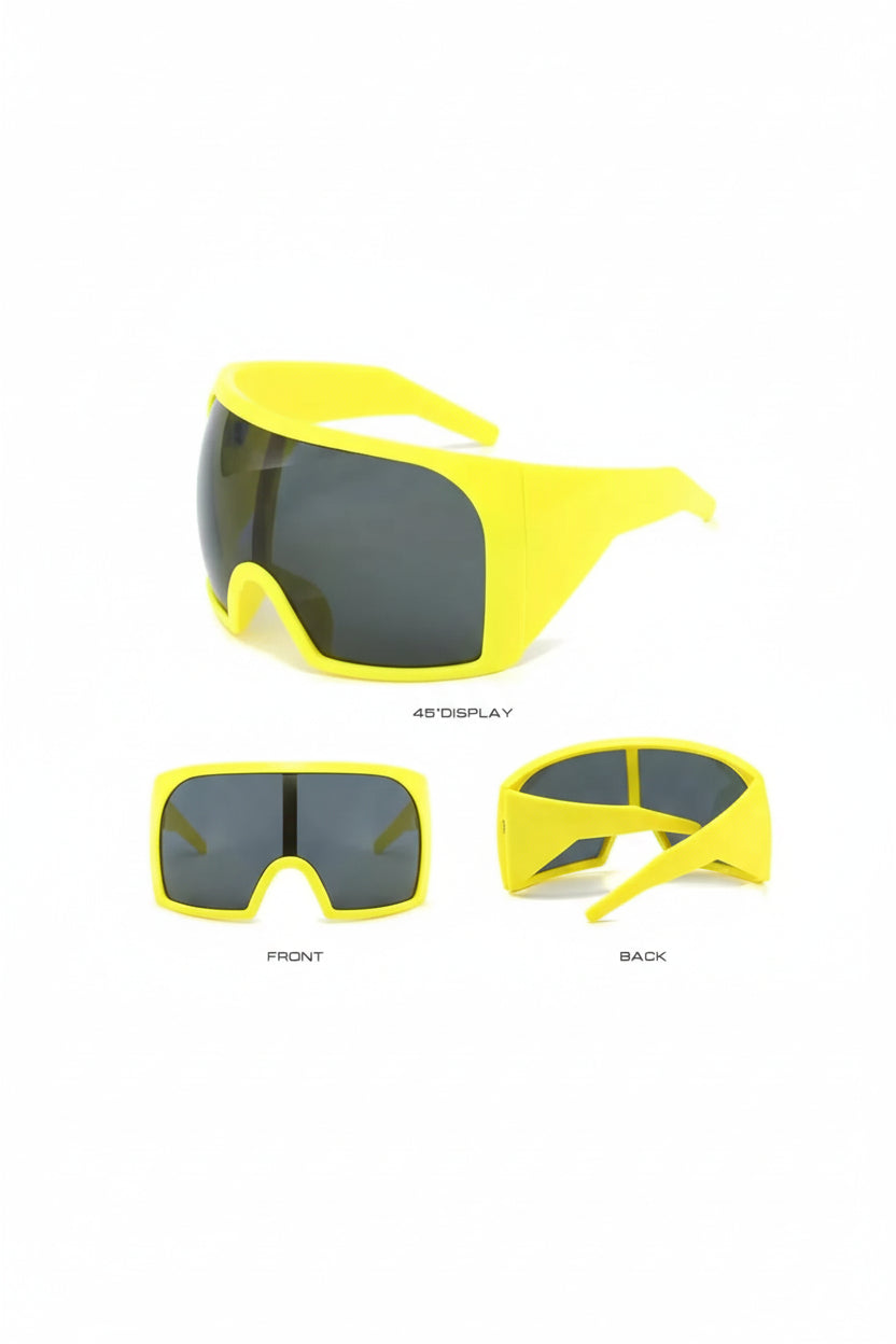 SPORTSONNENBRILLE – CYCLING & SKI BRILLE – UV SCHUTZ SPORT BRILLE – GELB