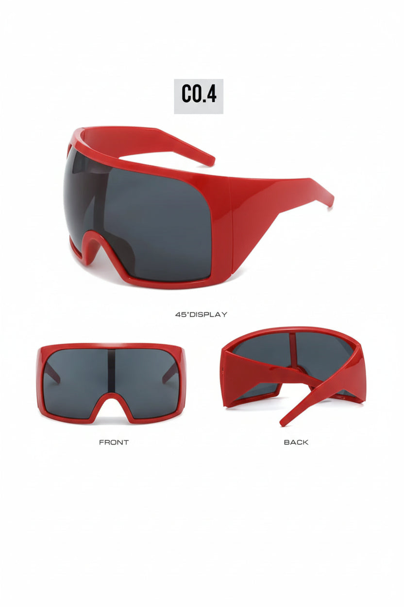 SPORTSONNENBRILLE – CYCLING & SKI BRILLE – UV SCHUTZ SPORT BRILLE – ROT
