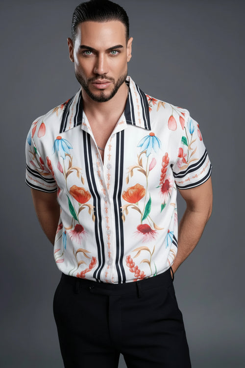 LEICHT, ATMUNGSAKTIV & STYLISCH – DUNKELBLAUES FLORALES SET – MUST-HAVE