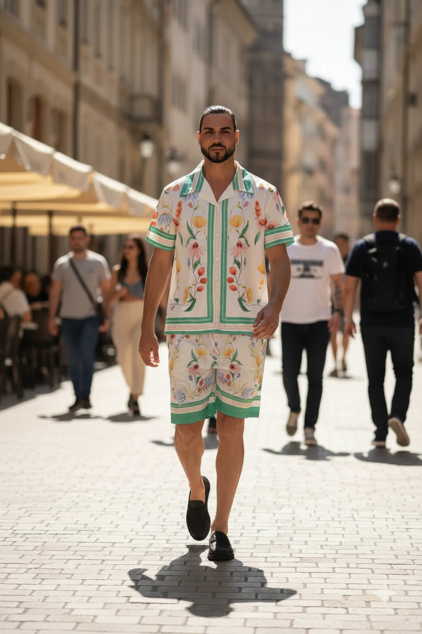 LEICHT, ATMUNGSAKTIV & STYLISCH – DEIN SOMMER-SET GRÜN FLORAL– MUST-HAVE
