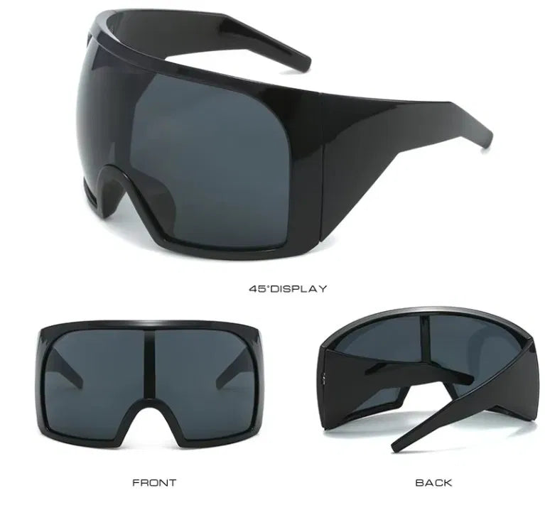 SPORTSONNENBRILLE – CYCLING & SKI BRILLE – UV SCHUTZ SPORT BRILLE – SCHWARZ