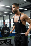 HERREN TANK TOP SLIM FIT – SCHWARZ – SPORT & FITNESS SHIRT